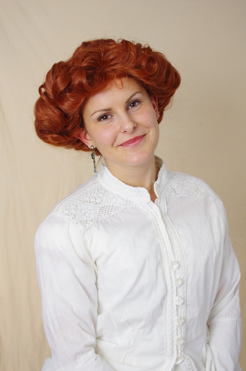 Victorian Wigs, Hair Pieces  | Victorian Hair Jewelry Emma - Edwardian Gibson girl wig $109.34 AT vintagedancer.com