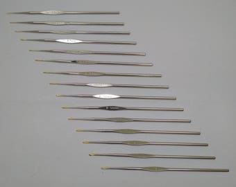 TULIP Crochet Hook Needle Kit Yarn Knit Knitting Stainless Steel - Multiple Sizes - 0.50 mm to 1.75 mm