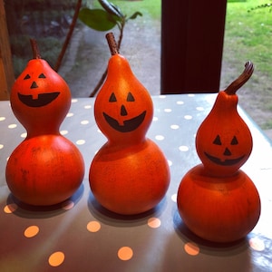 Jack O Lantern Gourd Shelf Sitter Ornament