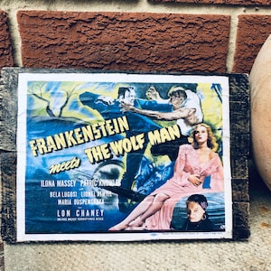 Frankenstein Meets The Wolfman Wall Art