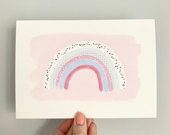 Pastel Rainbow Print