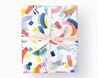 Specialty Birthday Gift Wrap: Rainbow Fun