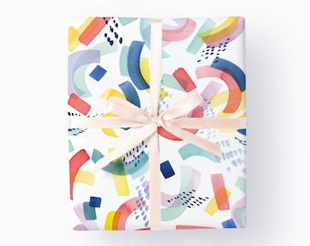 Heat Map Gift Wrap, Colorful Gift Wrap, Psychedelic Gift Wrap, Tie-dye ...