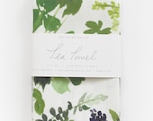 Herb Composition - Watercolor Tea Towel