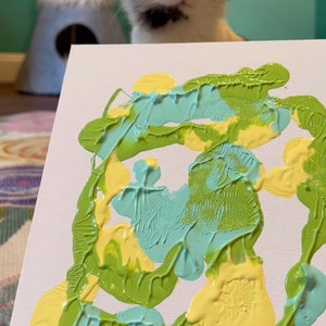 Painting with Phoebe the CH Kitty WITH VIDEO