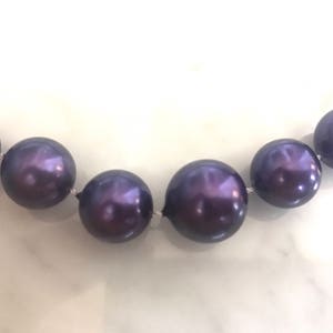 Vintage Purple Bead Necklace image 3