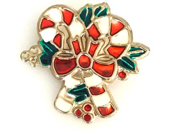 Vintage Candy Cane Pin