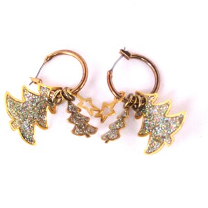 Vintage Christmas Tree Earrings