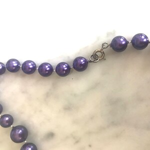 Vintage Purple Bead Necklace image 2