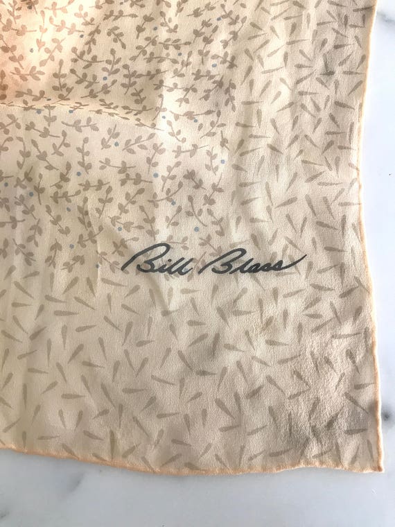 Vintage Bill Blass Printed Scarf - image 2