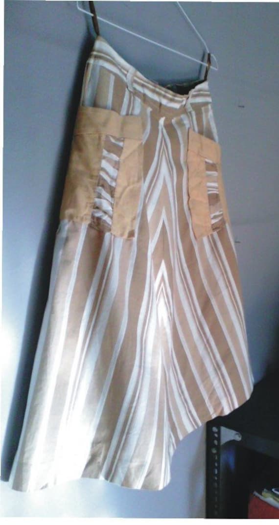 70s hippie skirt. S size. Vintage deadstock. Brow… - image 1