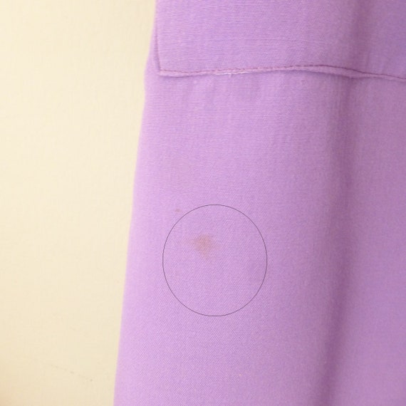 70s hippie belted dress. XL size. Purple 100% woo… - image 6