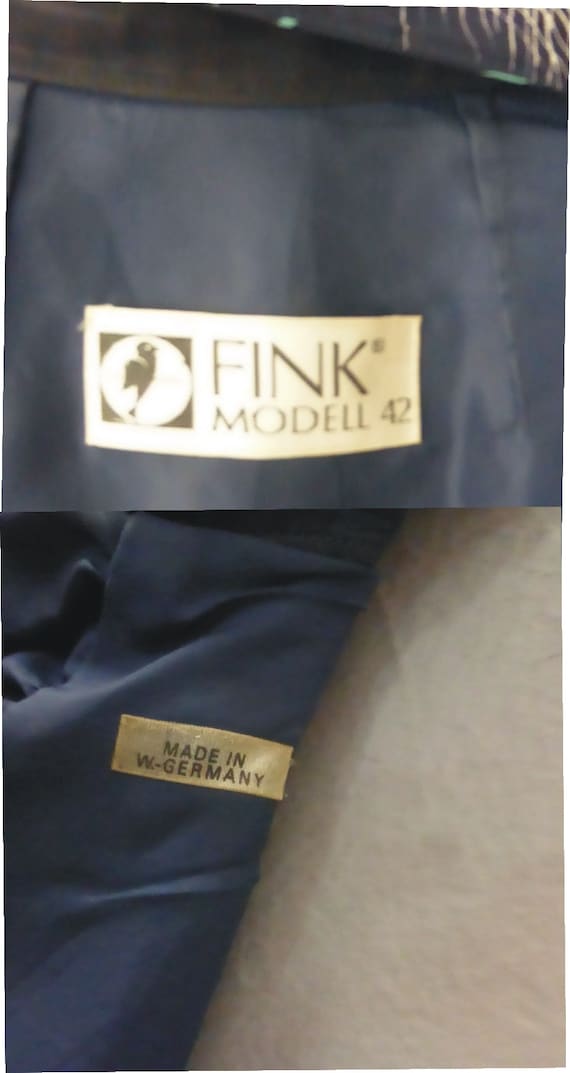 Fink modell 80s dress. L size. Polyester shirt dr… - image 6