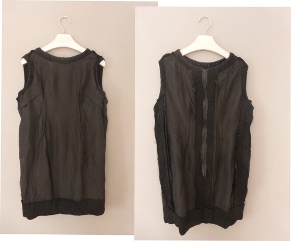 60s mini dress. L size. "Little black dress" with… - image 5