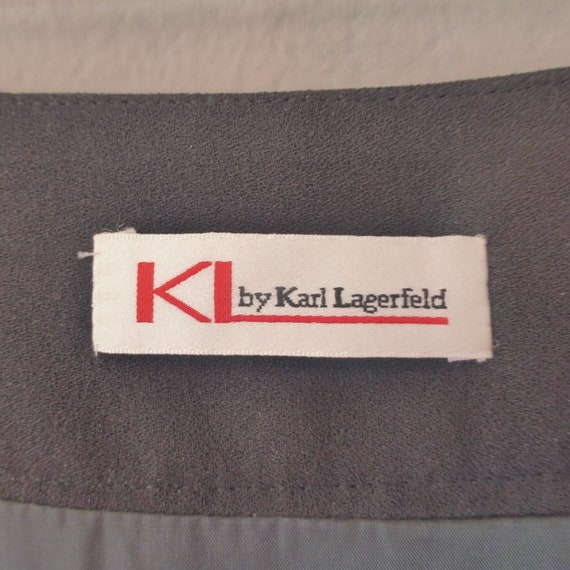 90s Karl Lagerfeld skirt. M size. Pleated black p… - image 4