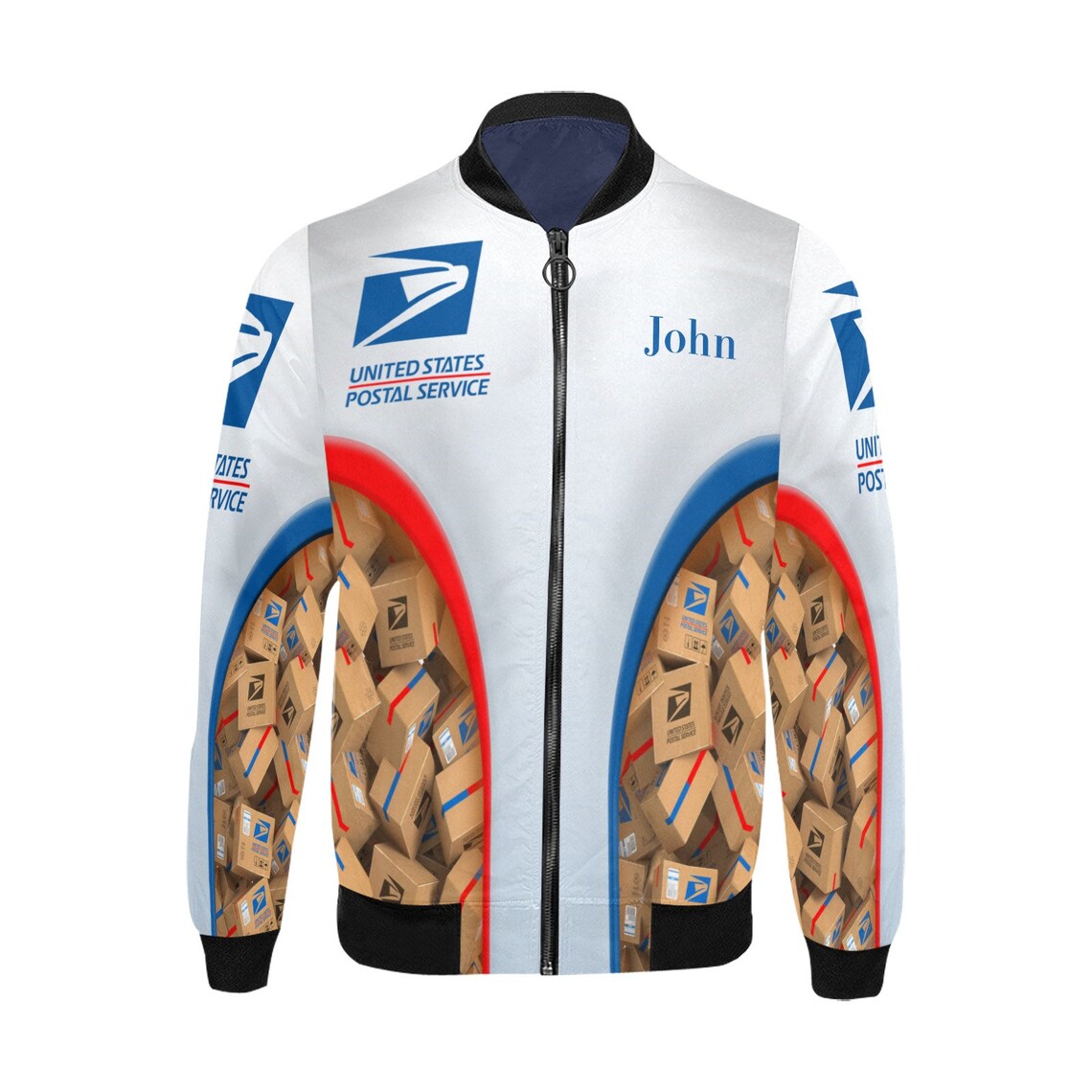 USPS Postal Worker Bomber Jacket Etsy