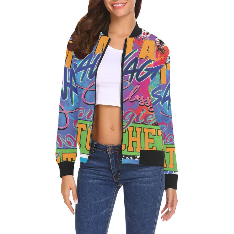 Savage All Over Print Bomber Jacket