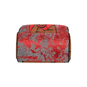African American Baby Girl Red Backpack Diaper Bag Personalized Diaper Clothing Bottles Bag Print Baby Shower Gift Mommy Daddy Black Afro bild 5