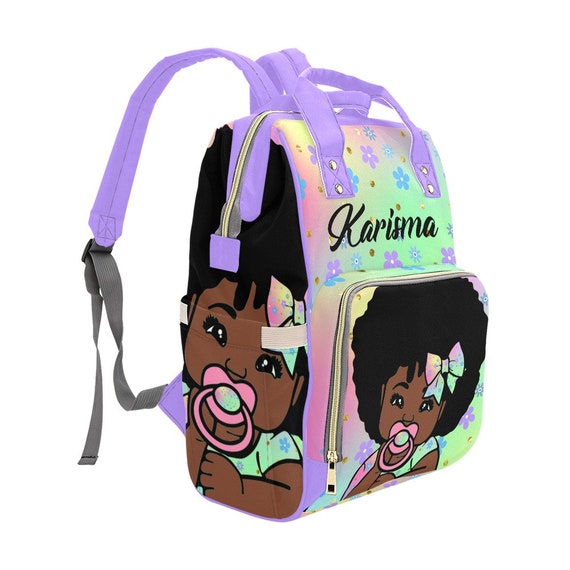 Rainbow Floral African American Baby 