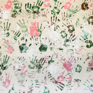 Handprint Wall, Digital Backdrop for Photographer Composites, Digital Background for Photoshop, Composite Photography