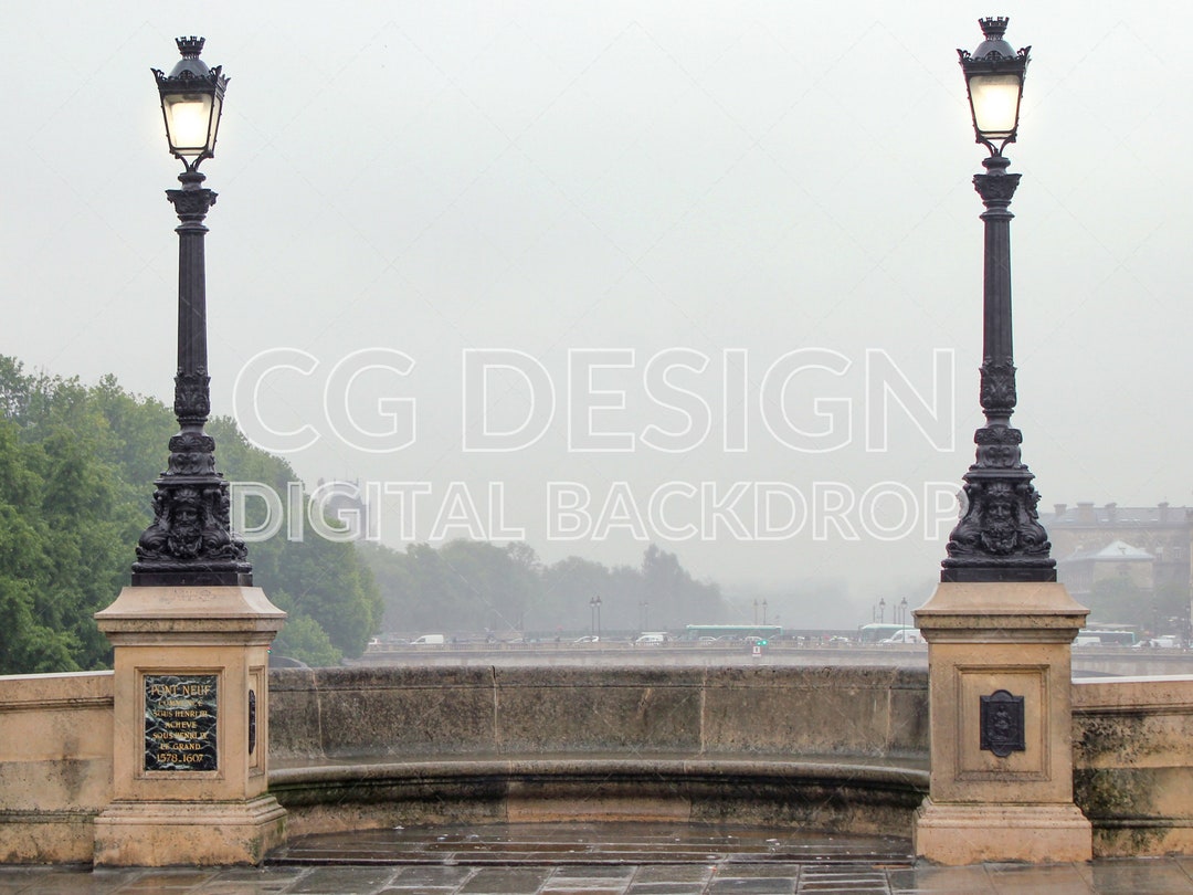 Paris Bridge, Pont Neuf, Digital Backdrop Photographer Composites ...