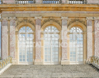 Versailles Grand Trianon Steps, Digital Backdrop Photographer Composites, Digital Background for Photoshop, Composite Photography