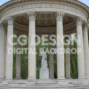 Versailles Temple of Love Digital Backdrop for Photographer Composites, Digital Background for Photoshop, Composite Photography