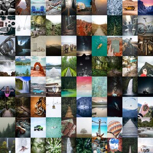 Avventura - Kit collage da parete estetico / Download digitale / Decorazione per camera con carta da parati fotografica / Mood Board vision / Arte stampabile fai-da-te / - 100 + PCS