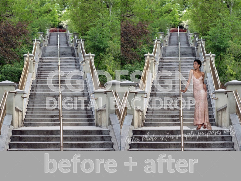 Steps, Lots and Lots of Steps, Digital Backdrop Photographer Composites ...