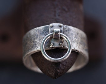 Story of O ring - BDSM Slave Ring - Sterling Silver Ring BDSM - Submissive ring -  Ring of O - -Unique custom made bdsm jewelry