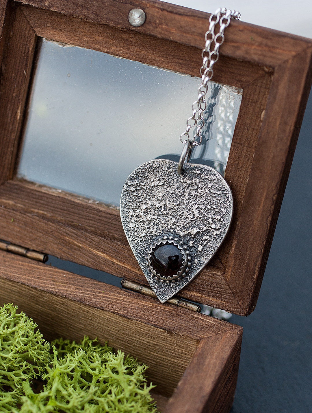 Ouija Planchette Necklace in Sterling Silver Witchy Ouija Pendant