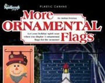 More Ornamental Flags Plastic Canvas PATTERN Book