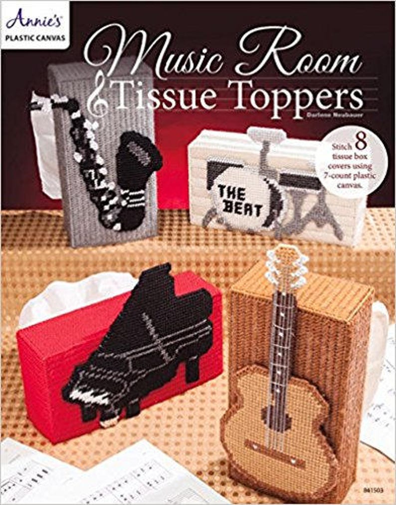 Musical Instruments Tissue Music Room Tissue Toppers plastic Canvas Patterns - Etsy