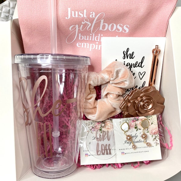 Girl Boss Gift Box-Motivational Gift Idea- Boss Babe - She-eo - Lady Boss - Gift Box