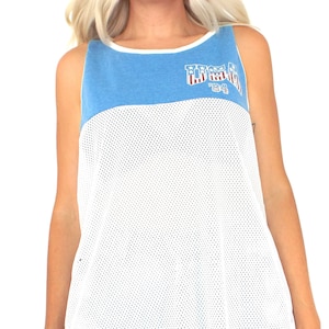 Vintage 80s Destroyed Mesh USA Tank