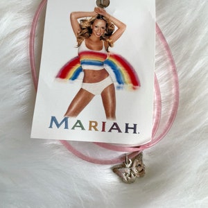 Vintage 1999 Mariah Carey Butterfly Pink Jelly Necklace