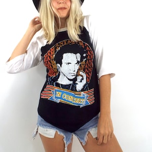 Vintage 80s Black and White Adam Ant Baseball Tee