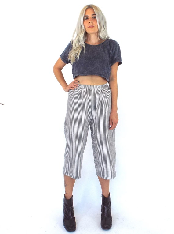white gaucho pants