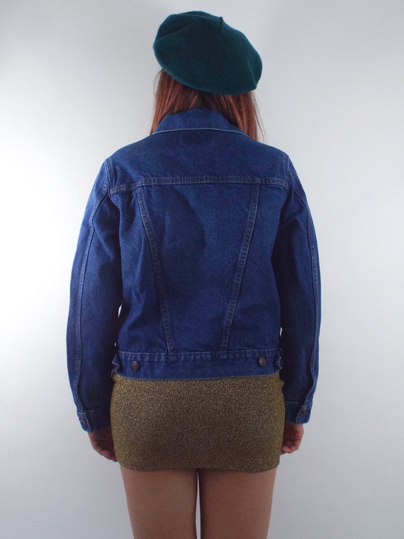 Vintage 90s Dark Wash Levi's Denim Jacket - image 5