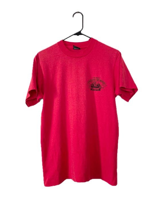 Vintage 90s Red Wings Over the Smokies Dreamcatcher Design Biker Tee View 2