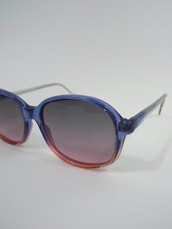 Vintage Pink and Purple Ombre Sunglasses - image 5