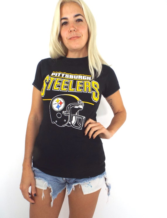 Vintage 80s Pittsburgh Steelers Helmet Tee