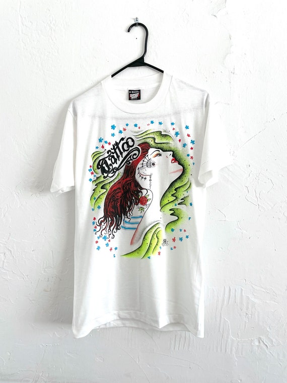 Vintage Paper Thin Tattoo Babe Tee