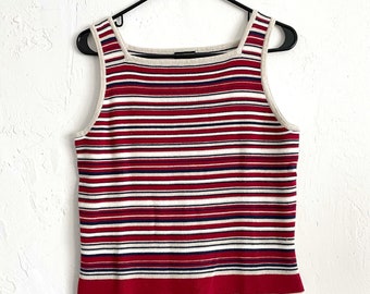 Vintage 90s Striped Knit Tank