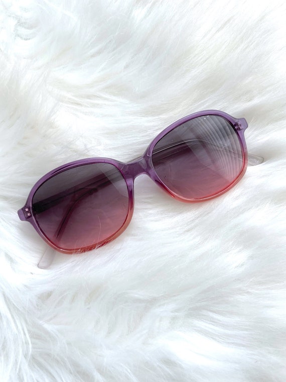 Vintage Pink and Purple Ombre Sunglasses