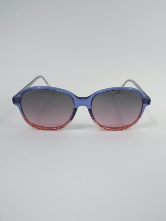 Vintage Pink and Purple Ombre Sunglasses - image 3