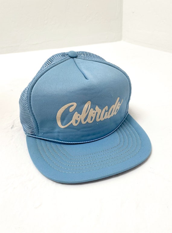 Vintage 80s Baby Blue Colorado Snapback