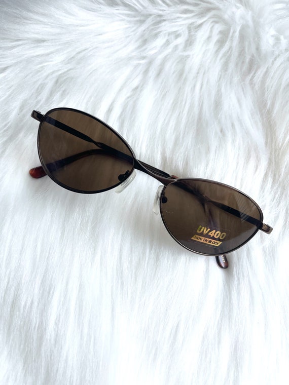 Vintage Y2k Round Copper Sunglasses