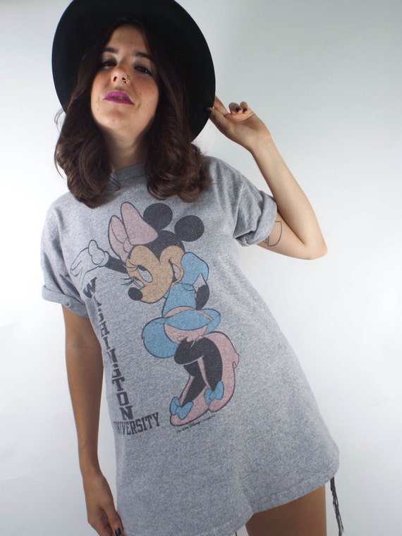 Vintage 80s Washington University Minnie Mouse Tee - image 1