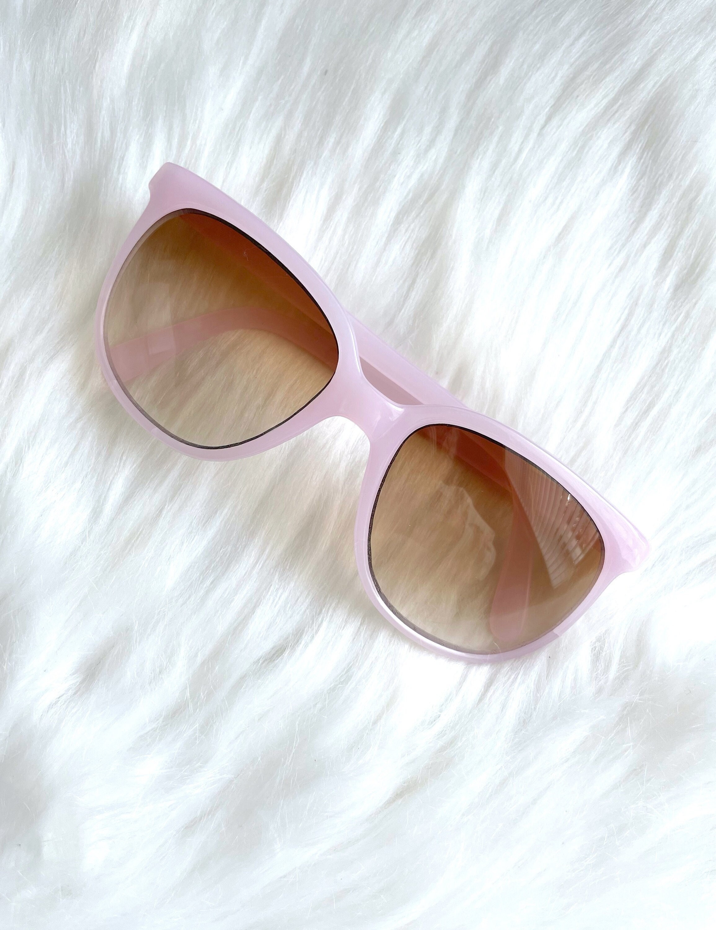Vintage Baby Pink Oversized Sunglasses